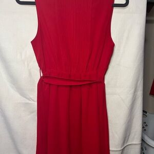 Elegant Red Sleeveless Dress